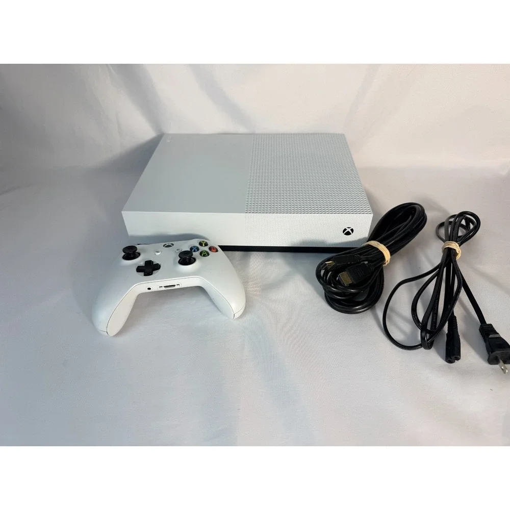 Microsoft Xbox One S All-Digital Edition 1TB White Console Model 1681 Bundle